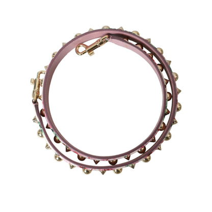 Dolce & Gabbana Pink Floral Handbag Accessory Shoulder Strap