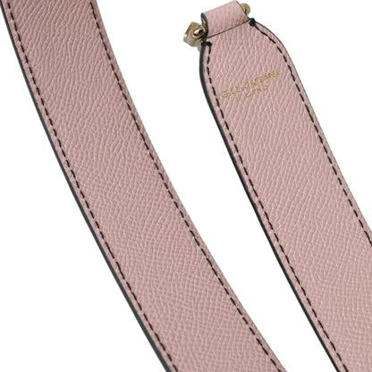 Dolce & Gabbana Pink Leather Handbag Accessory Shoulder Strap