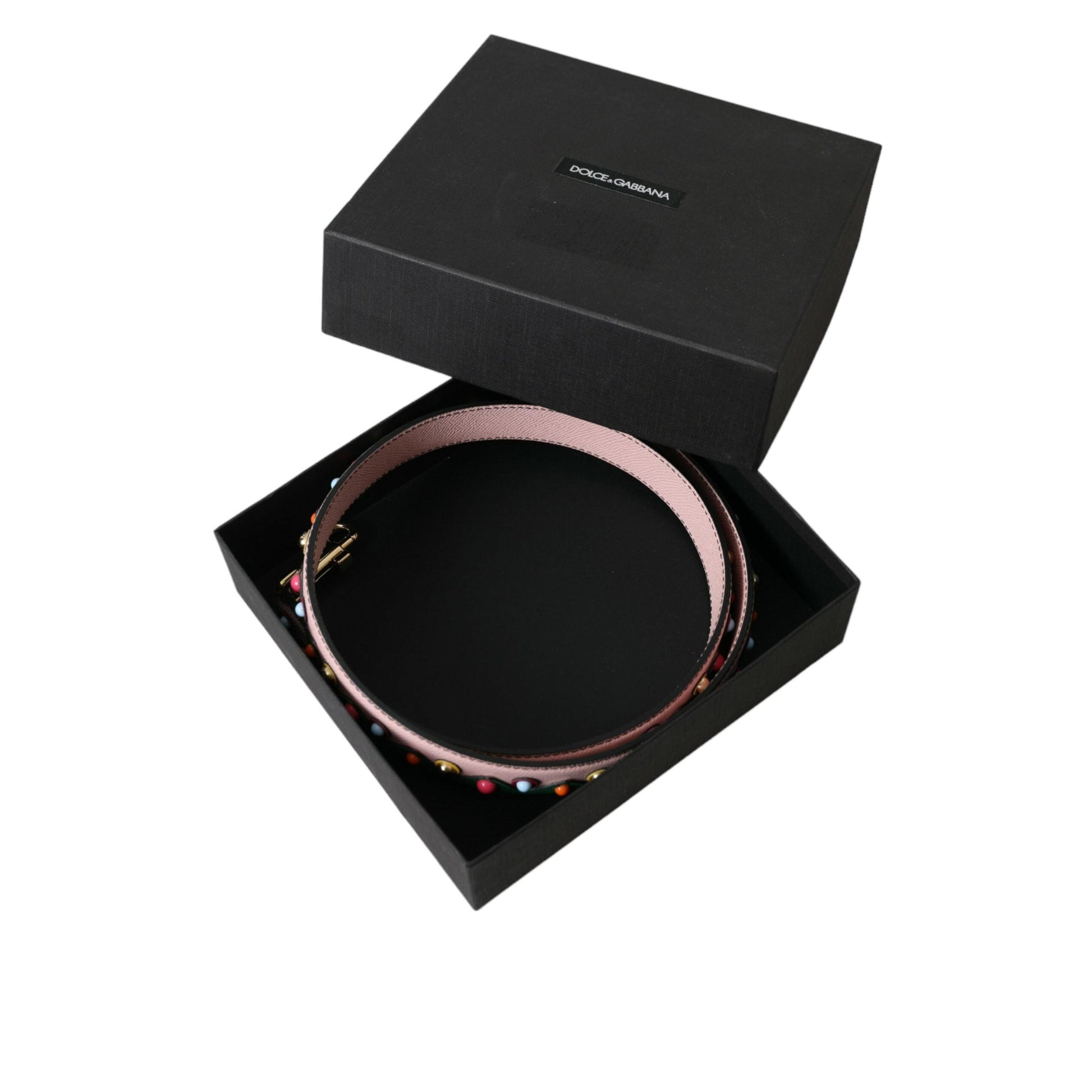 Dolce & Gabbana Pink Leather Handbag Accessory Shoulder Strap