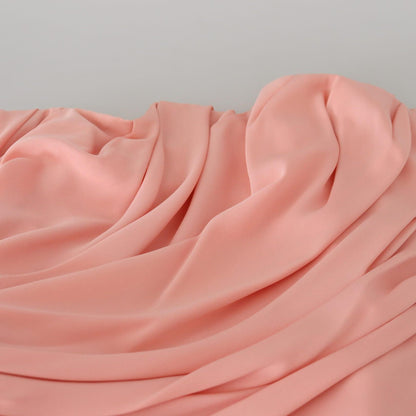Dolce & Gabbana Pink Silk Stretch Strapless Sheath Dress