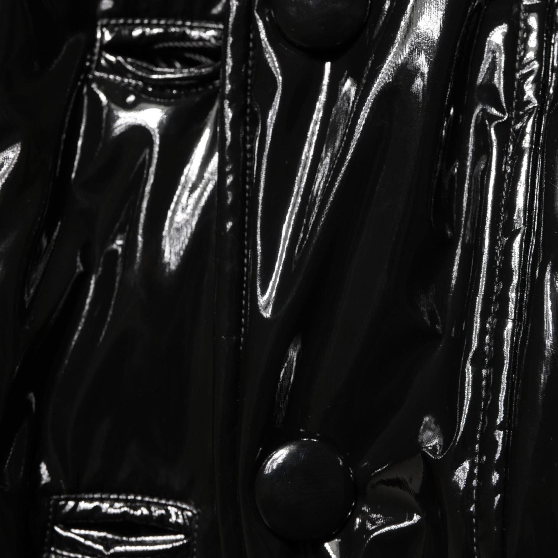 Dolce & Gabbana Polyester Black Quilted Puffer Coat Jacket