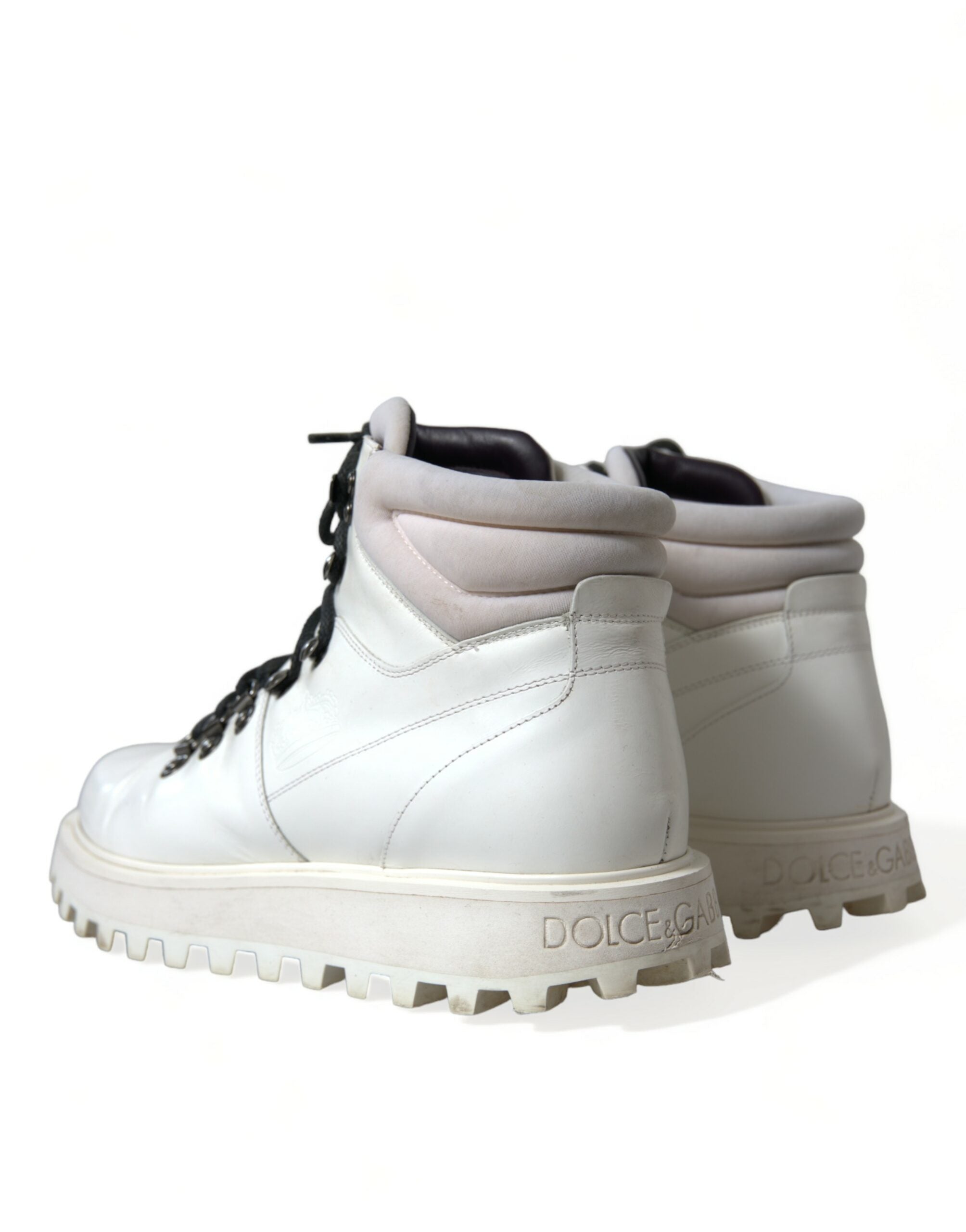 Dolce & Gabbana Pristine Hvid Italian Ankle Boots-Modeoutlet