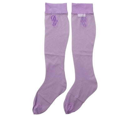 Dolce & Gabbana Purple Knee High Sheer Nylon Accessory Socks