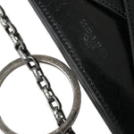 Dolce & Gabbana Sleek Sort Læder Skulder Taske-Modeoutlet