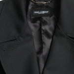 Dolce & Gabbana Sort Double Breasted Trench Coat Jakke & Frakke-Modeoutlet