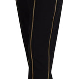 Dolce & Gabbana Sort Uld High Waist Tapered Bukser & Jeans-Modeoutlet
