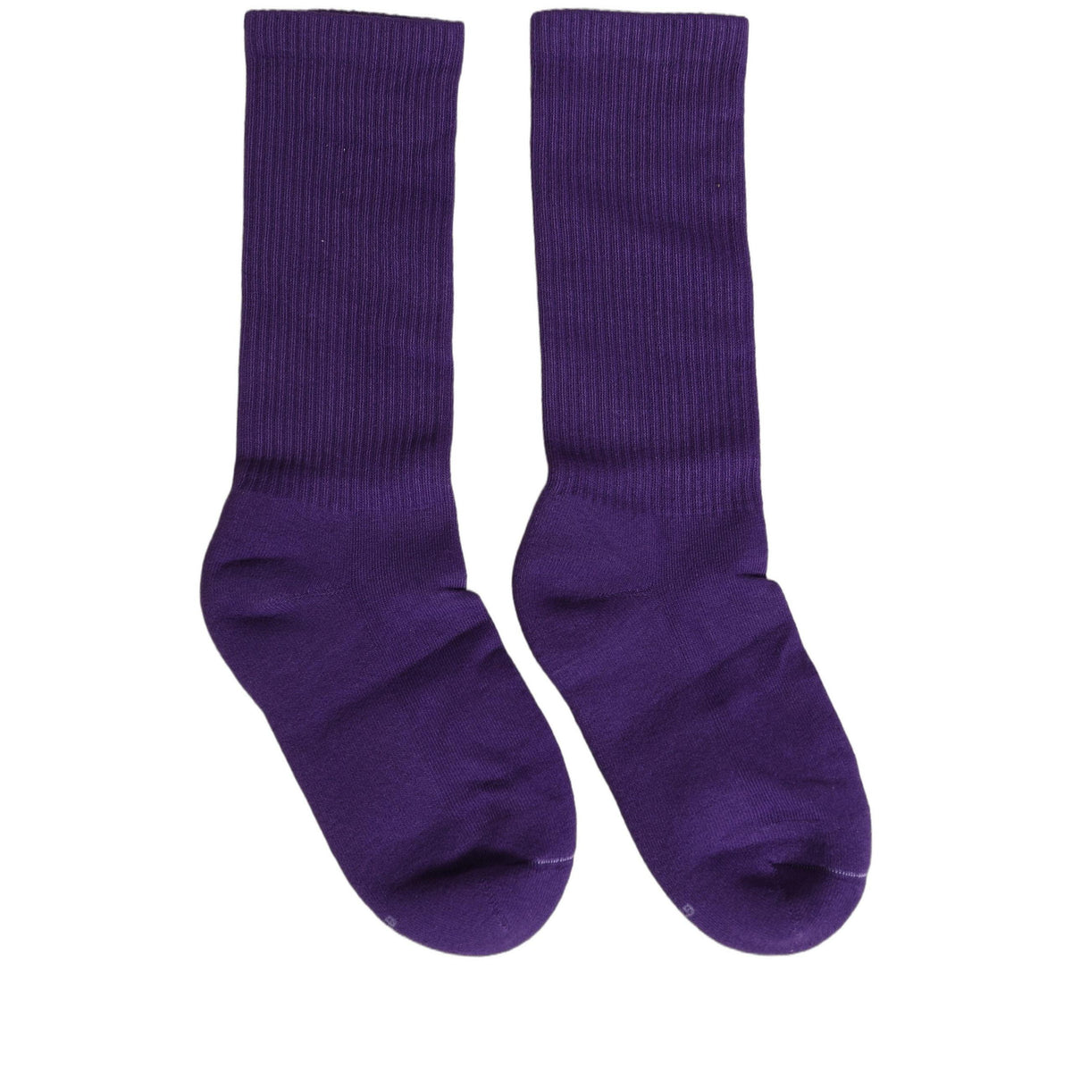 Dolce & Gabbana Violet Cotton Ribbed Mid Calf Women Accessory Socks