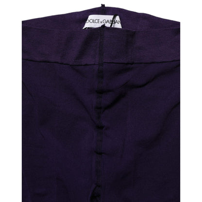 Dolce & Gabbana Violet Nylon Tights Stocking Pantyhose Socks