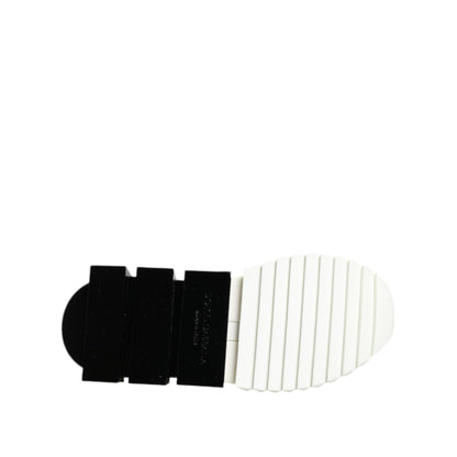 Dolce & Gabbana White Black Low Top Sorrento Sneakers Shoes