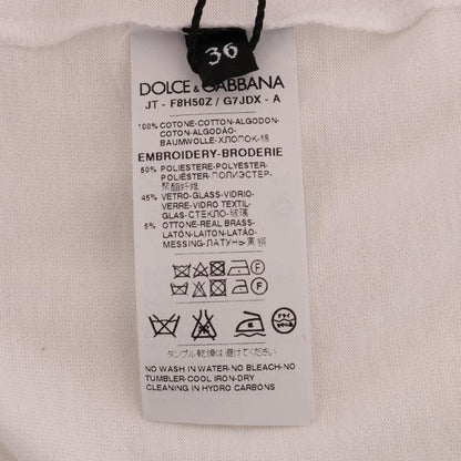 Dolce & Gabbana White Cotton Fairy Tale T-Shirt