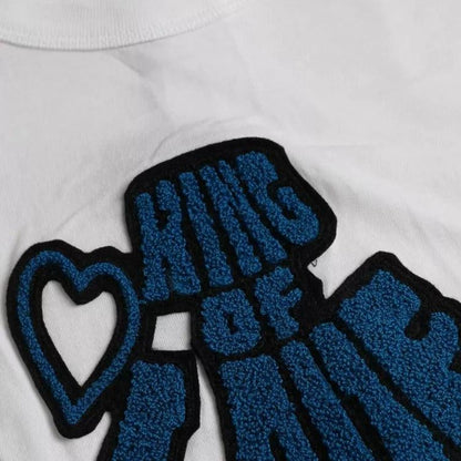Dolce & Gabbana White King Of Love Round Neck Short Sleeves T-shirt