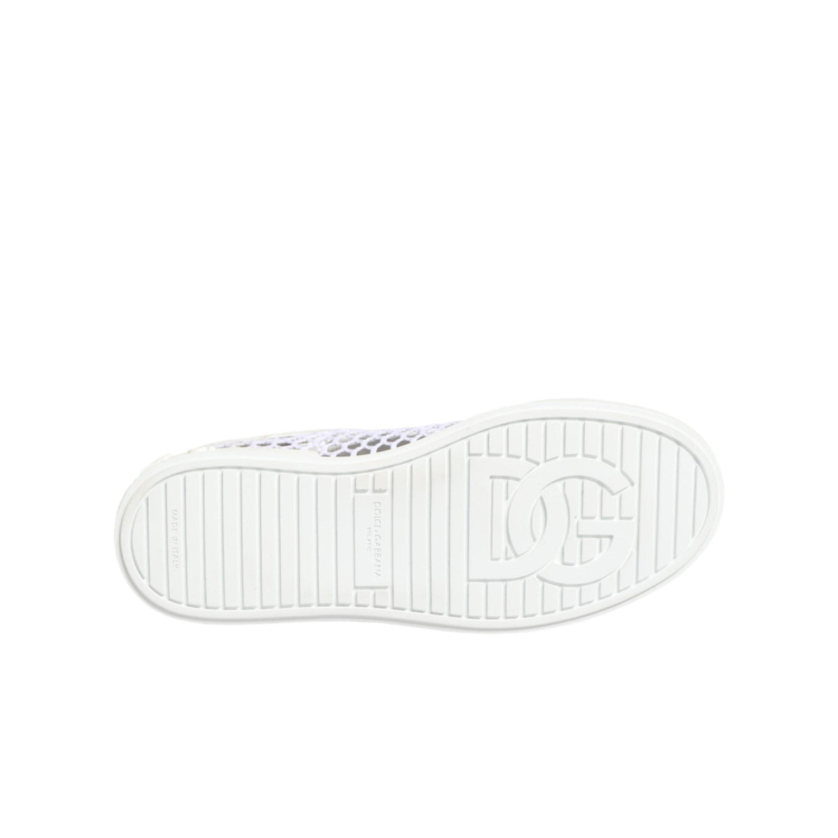 Dolce & Gabbana White Mesh Inserts Low Top Sneakers Shoes
