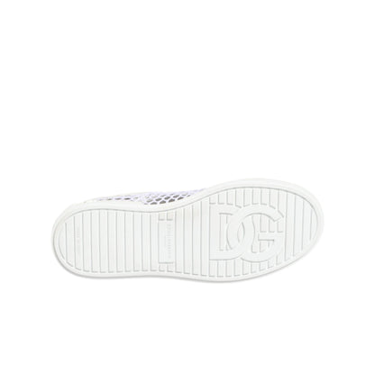 Dolce & Gabbana White Mesh Inserts Low Top Sneakers Shoes