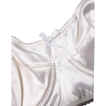 Dolce & Gabbana White Semi-Pad Underwire Balconette Bra Underwear