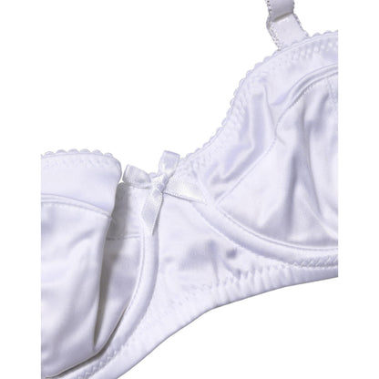 Dolce & Gabbana White Semi-Pad Underwire Balconette Bra Underwear