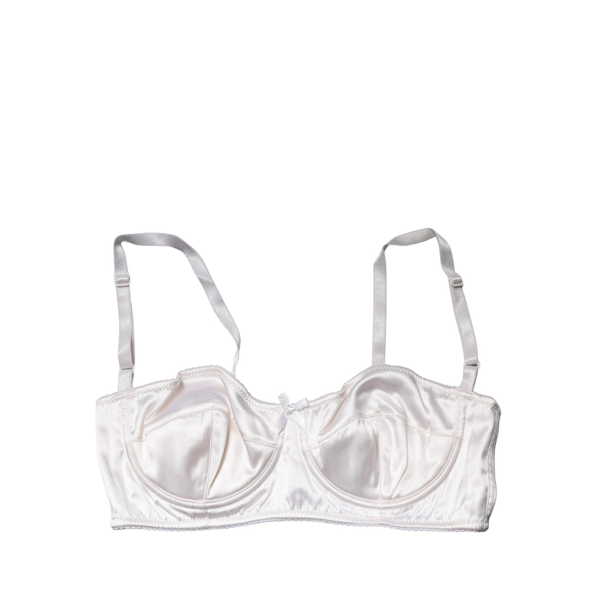 Dolce & Gabbana White Semi-Pad Underwire Balconette Bra Underwear