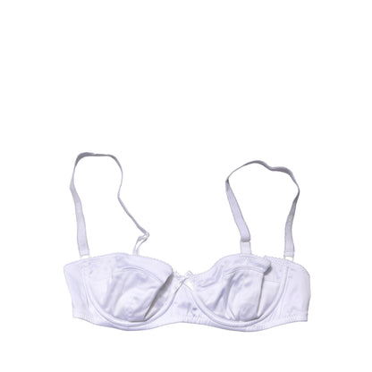 Dolce & Gabbana White Semi-Pad Underwire Balconette Bra Underwear