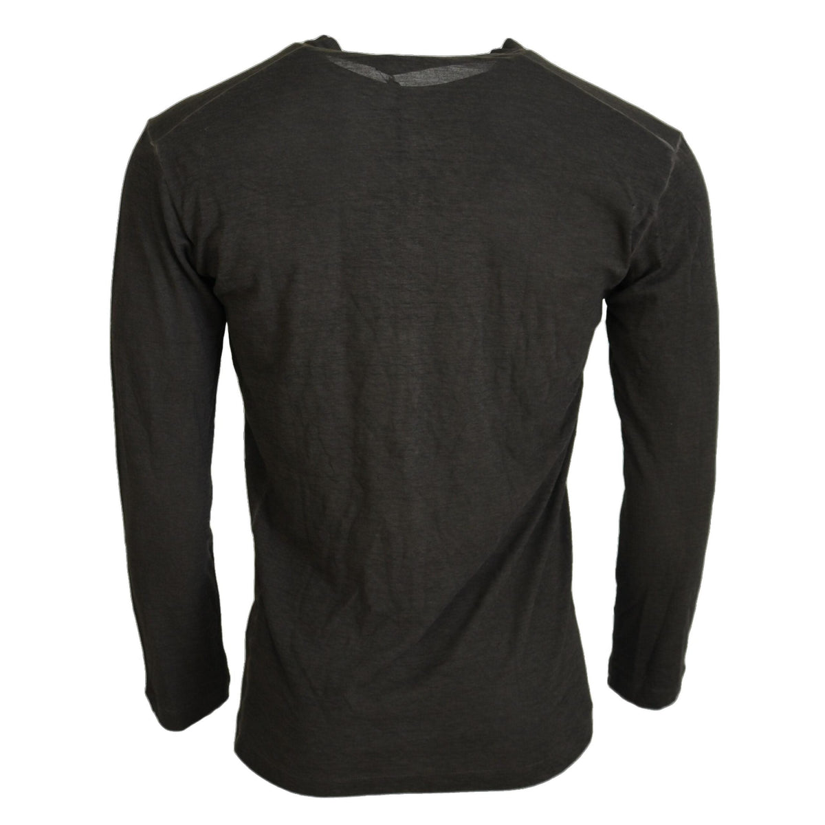 Dsquared² Gray Cotton Linen Long Sleeves Pullover Sweater