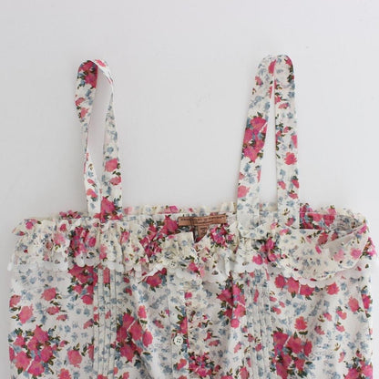 Ermanno Scervino Beachwear Pink Floral Beach Mini Dress Short