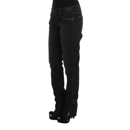 Ermanno Scervino Blue Wash Cotton Boyfriend Jeans