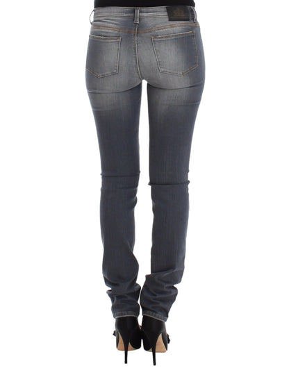 Ermanno Scervino Gray Slim Jeans Denim Pants Skinny Leg Stretch