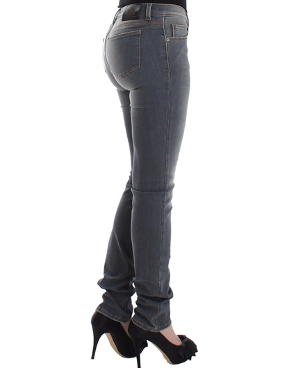 Ermanno Scervino Gray Slim Jeans Denim Pants Skinny Leg Stretch