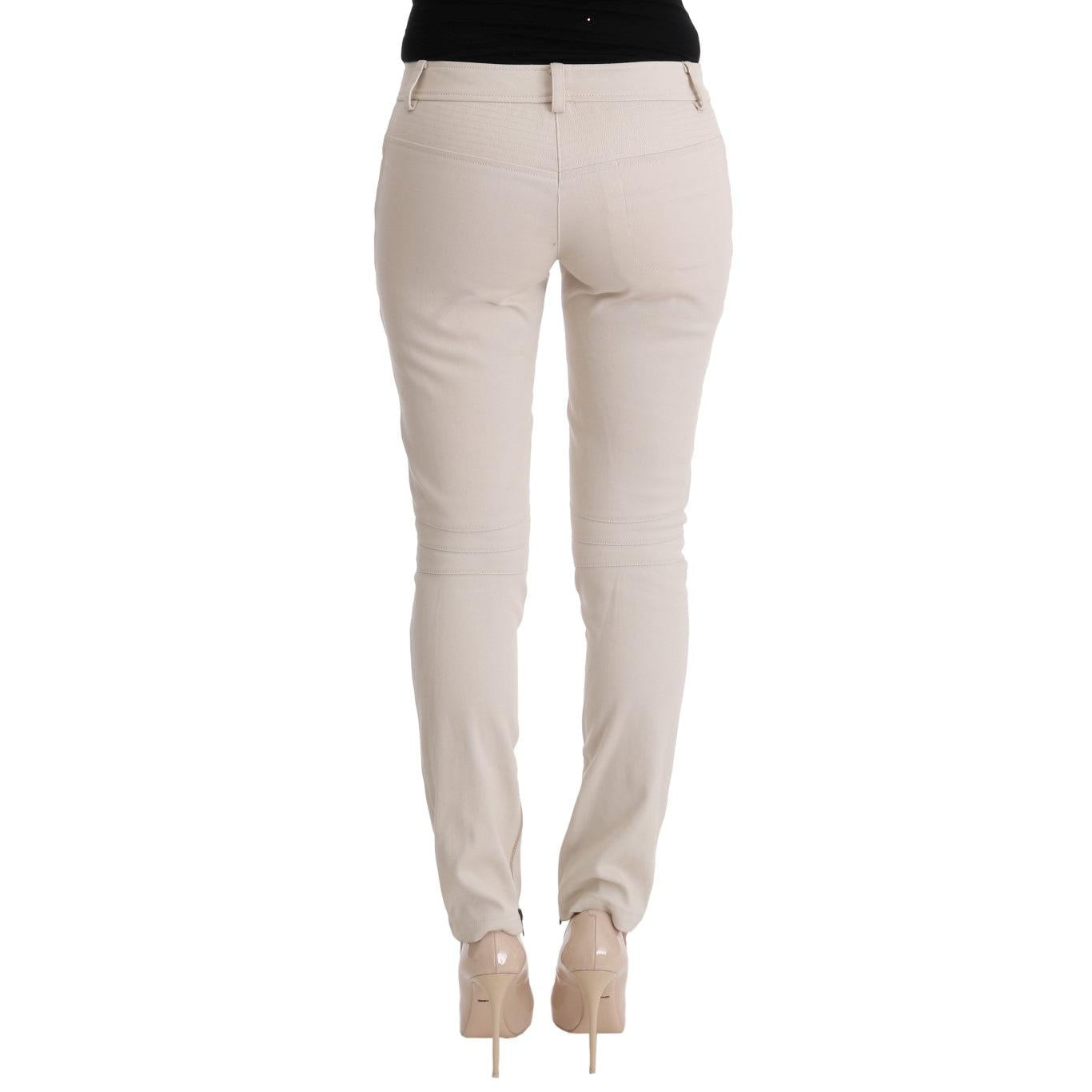 Ermanno Scervino White Slim Fit Casual Jeans