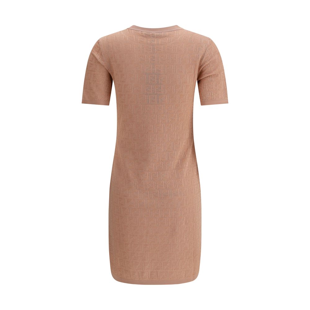Fendi FF pattern midi Dress