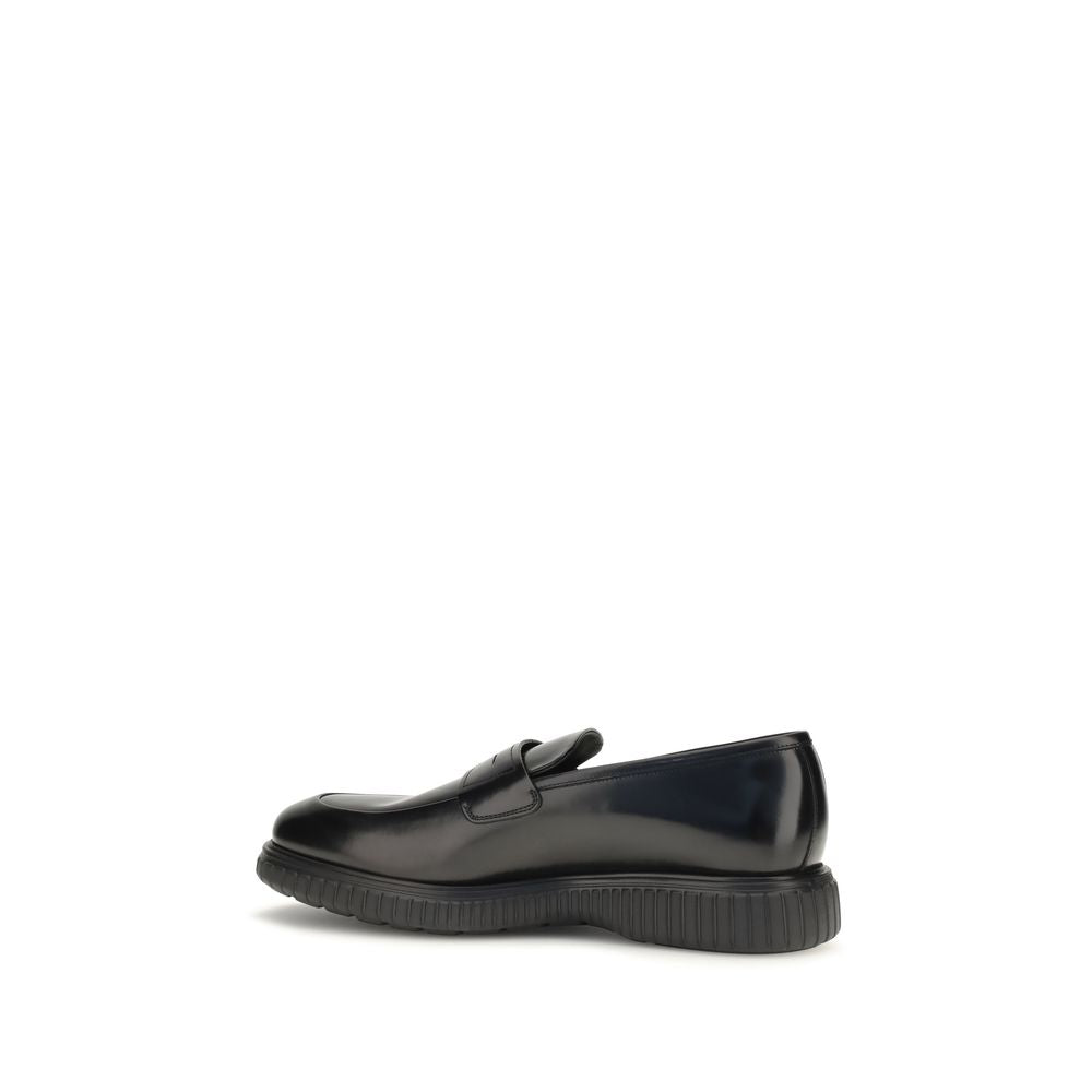 Ferragamo 796980004 sorte loafers i kalvelæder