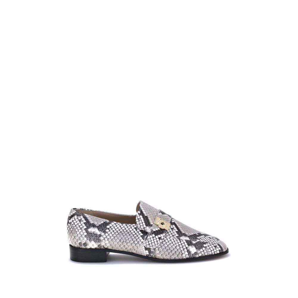 Ferragamo Python print leather Loafers