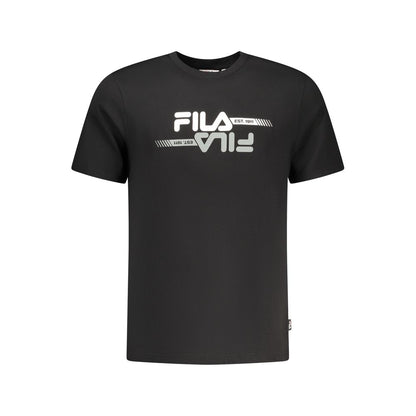 Fila Black Cotton Men T-Shirt