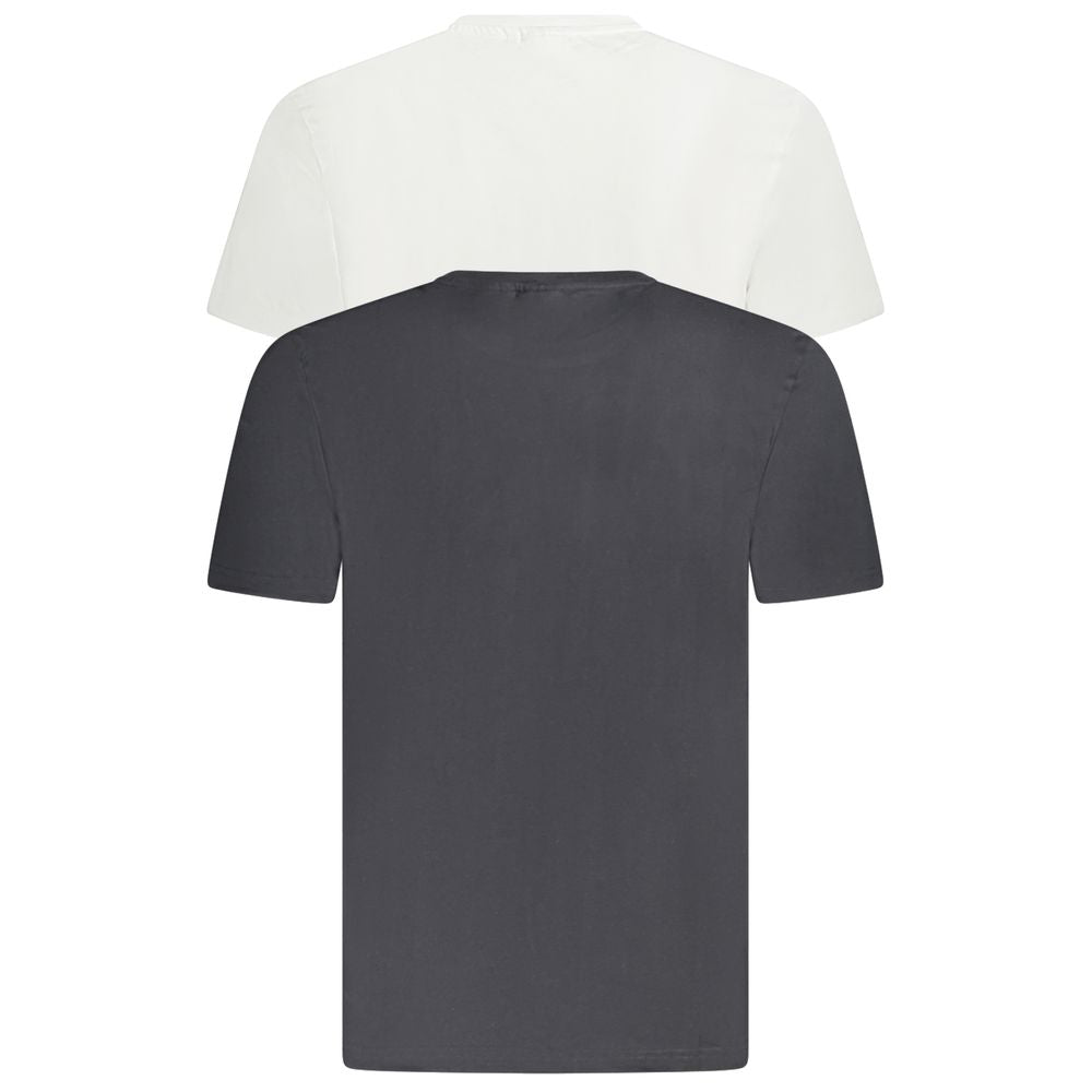 Fila Black and White Organic Cotton Men's T-Shirt 2-Pack