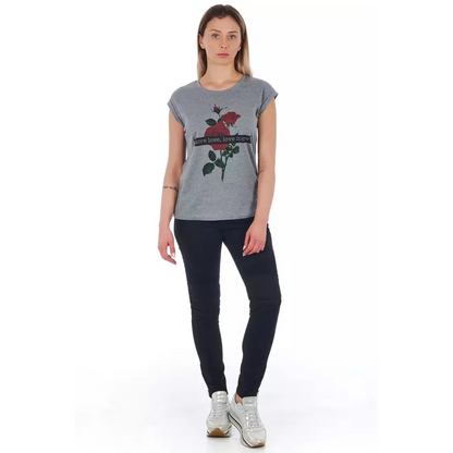 Frankie Morello Black Cotton Women Jeans