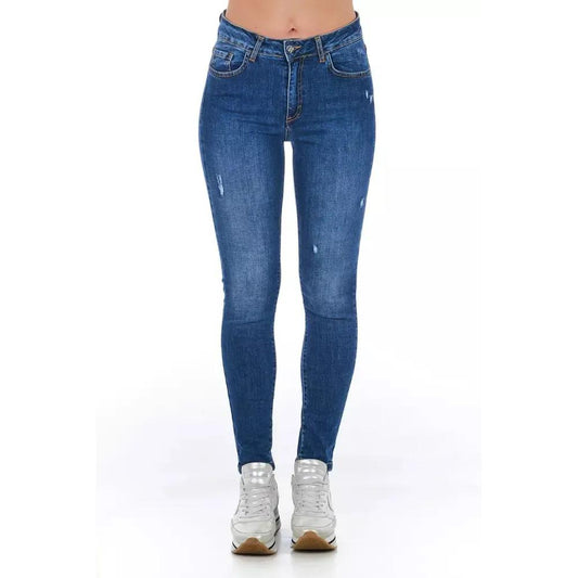 Frankie Morello Blue Denim Women Jeans