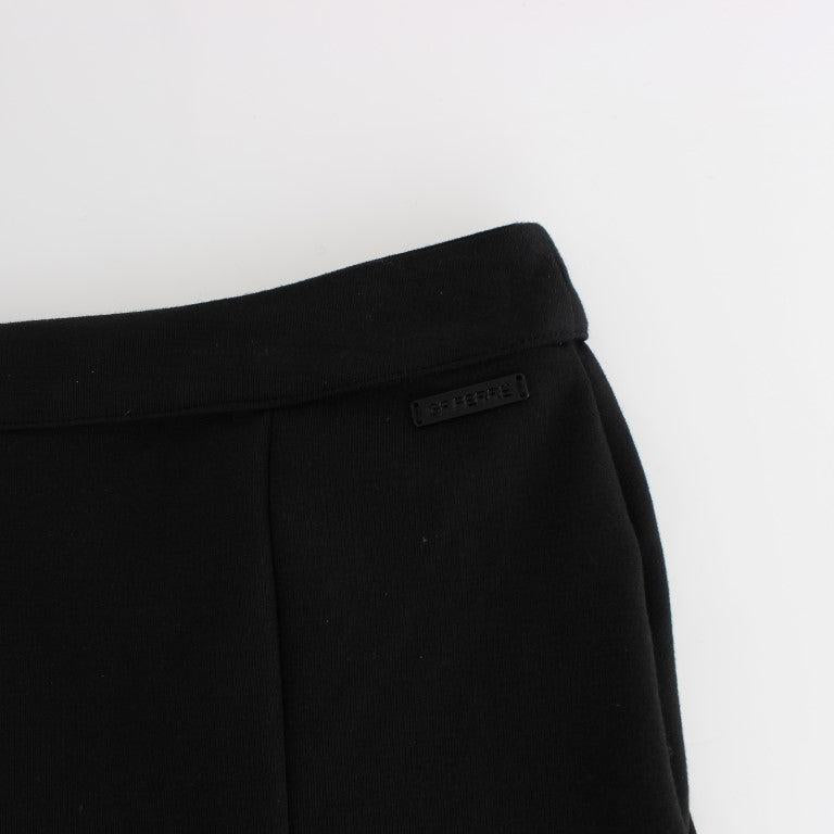 GF Ferre Black Straight Pencil Skirt