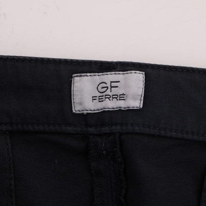 GF Ferre Blue Cotton Stretch Chinos Pants