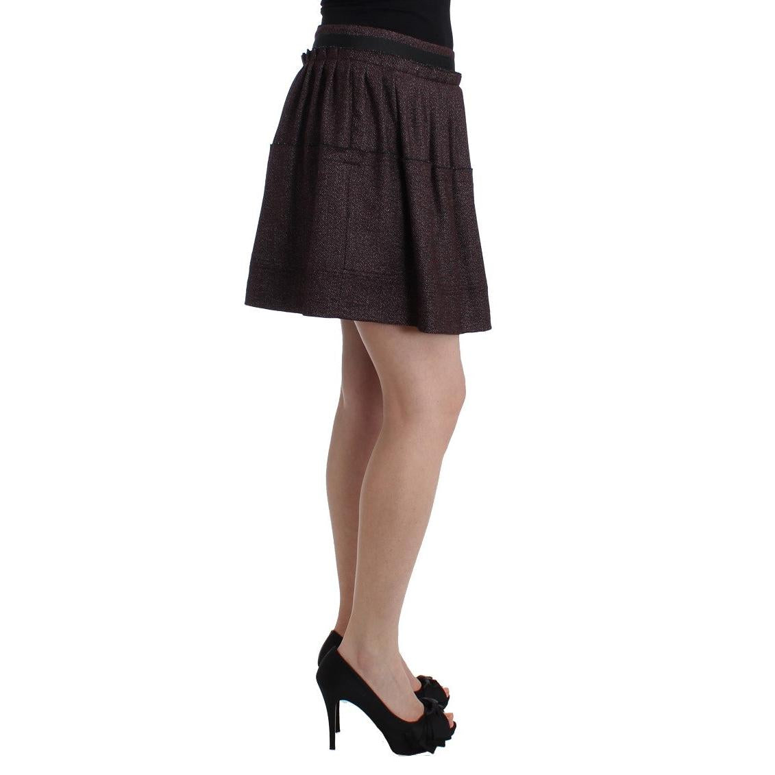 GF Ferre Purple Short Flannel Skirt