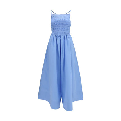 Ganni Blue Cotton Casual Dress