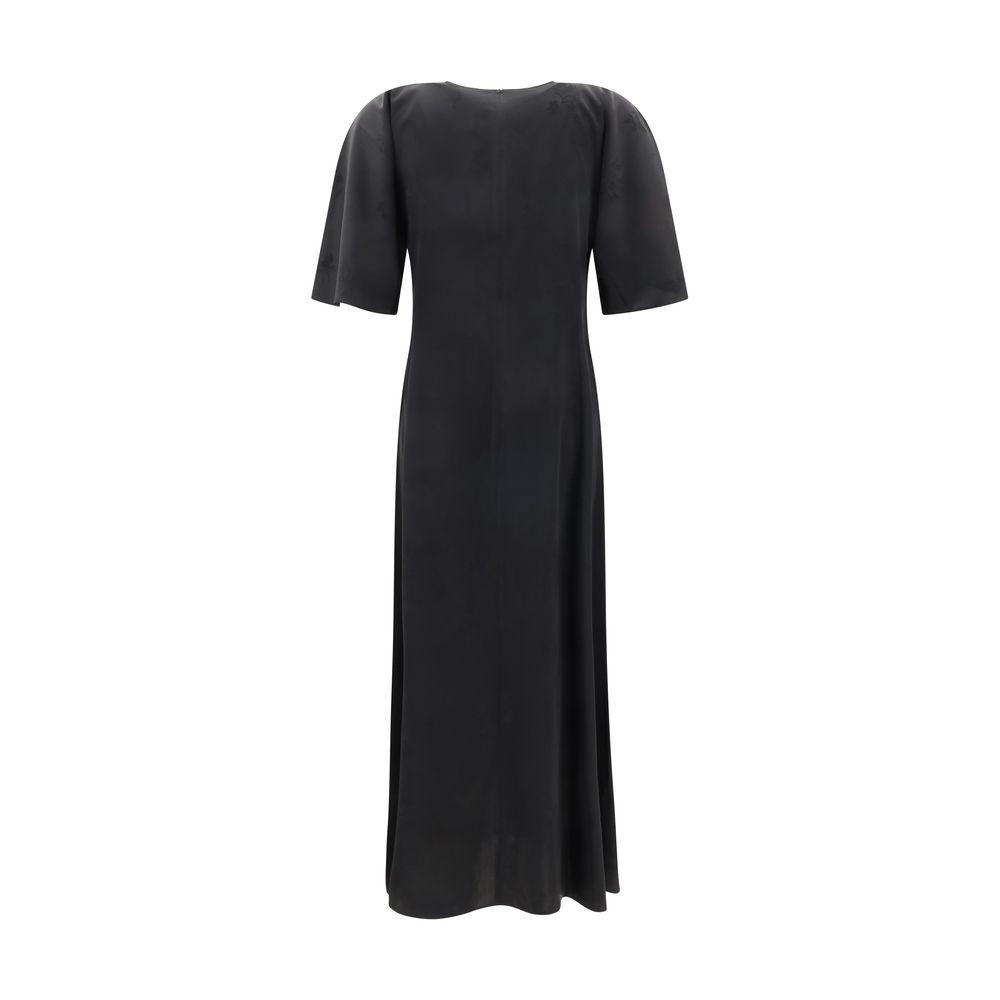 Ganni Satin Long Dress-Modeoutlet