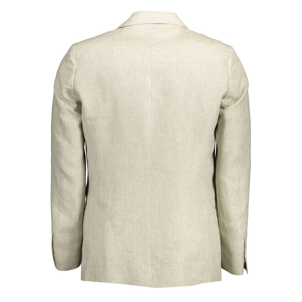Gant Beige Linen Men Jacket