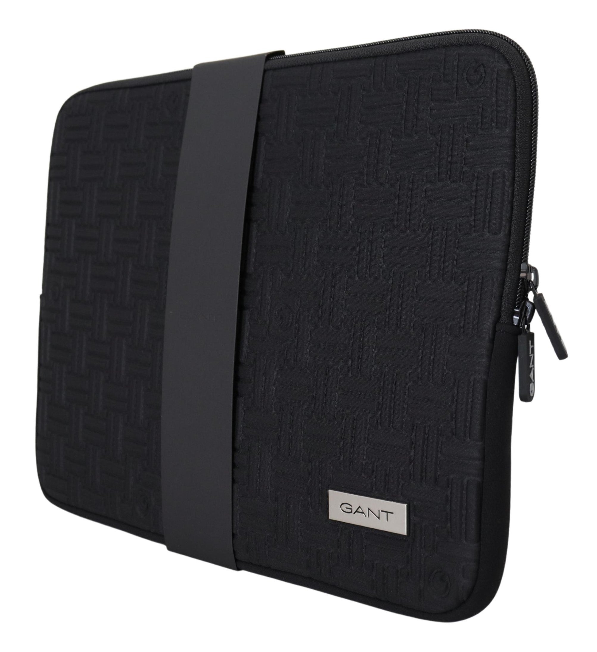 Gant Sort Padded Pouch Taske Zipper Cover Sleeve Case-Modeoutlet