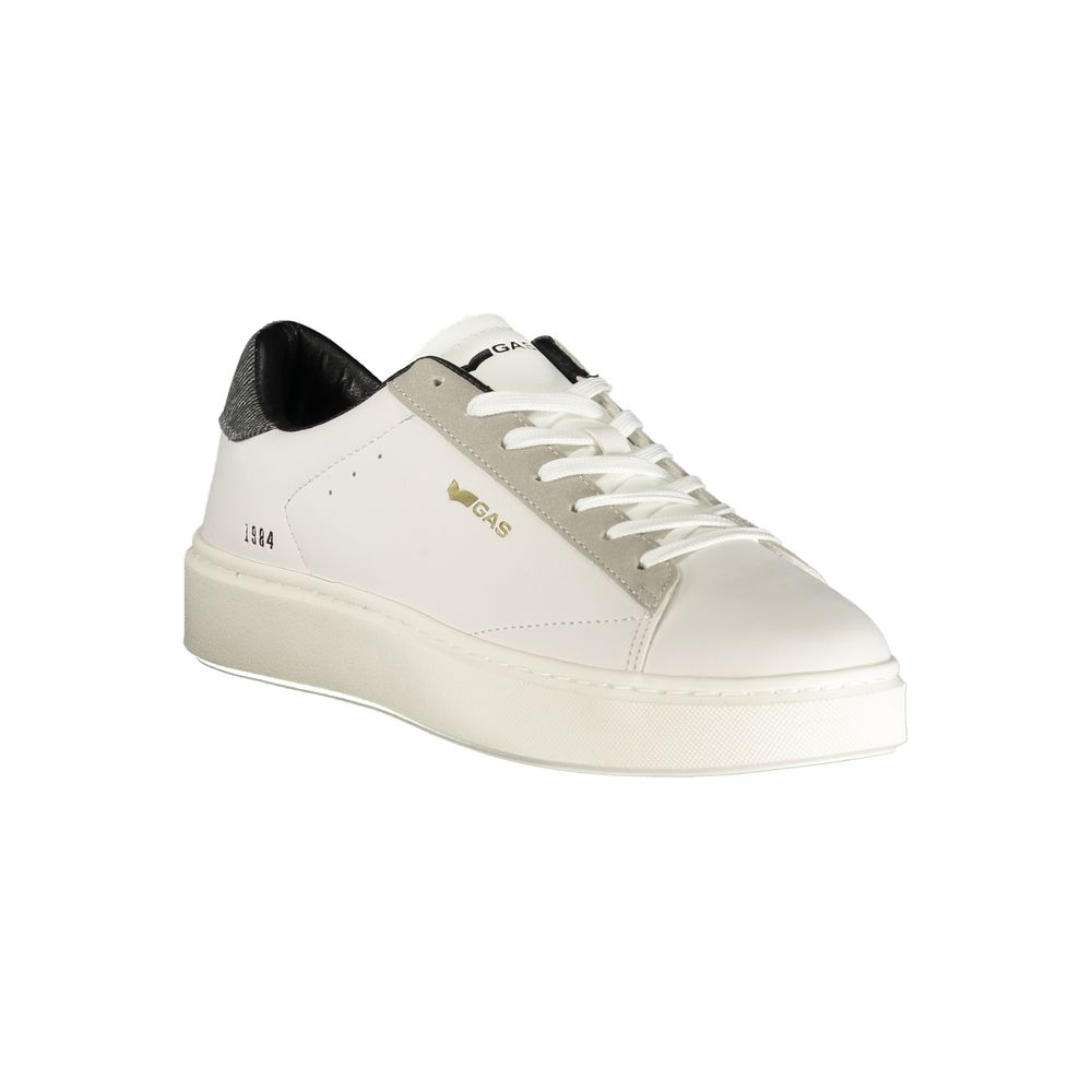 Gas Bianco Polyurethane Men Sneakers