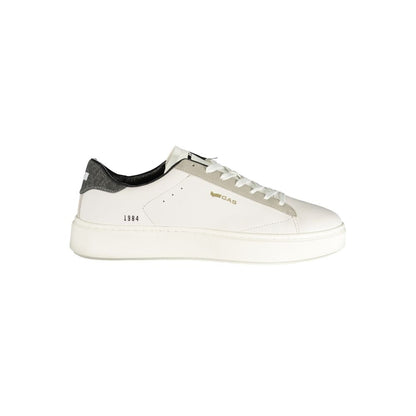 Gas Bianco Polyurethane Men Sneakers