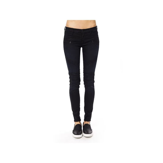 Gas Blue Cotton Skinny Pants
