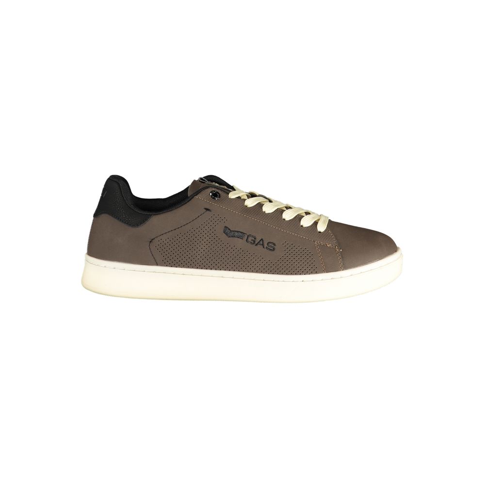 Gas Marrone Polyurethane Men Sneakers