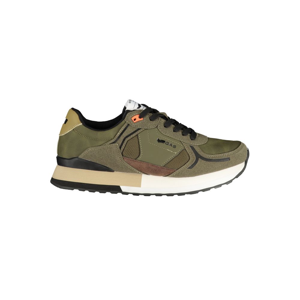 Gas Verde Poliestere Men Sneakers