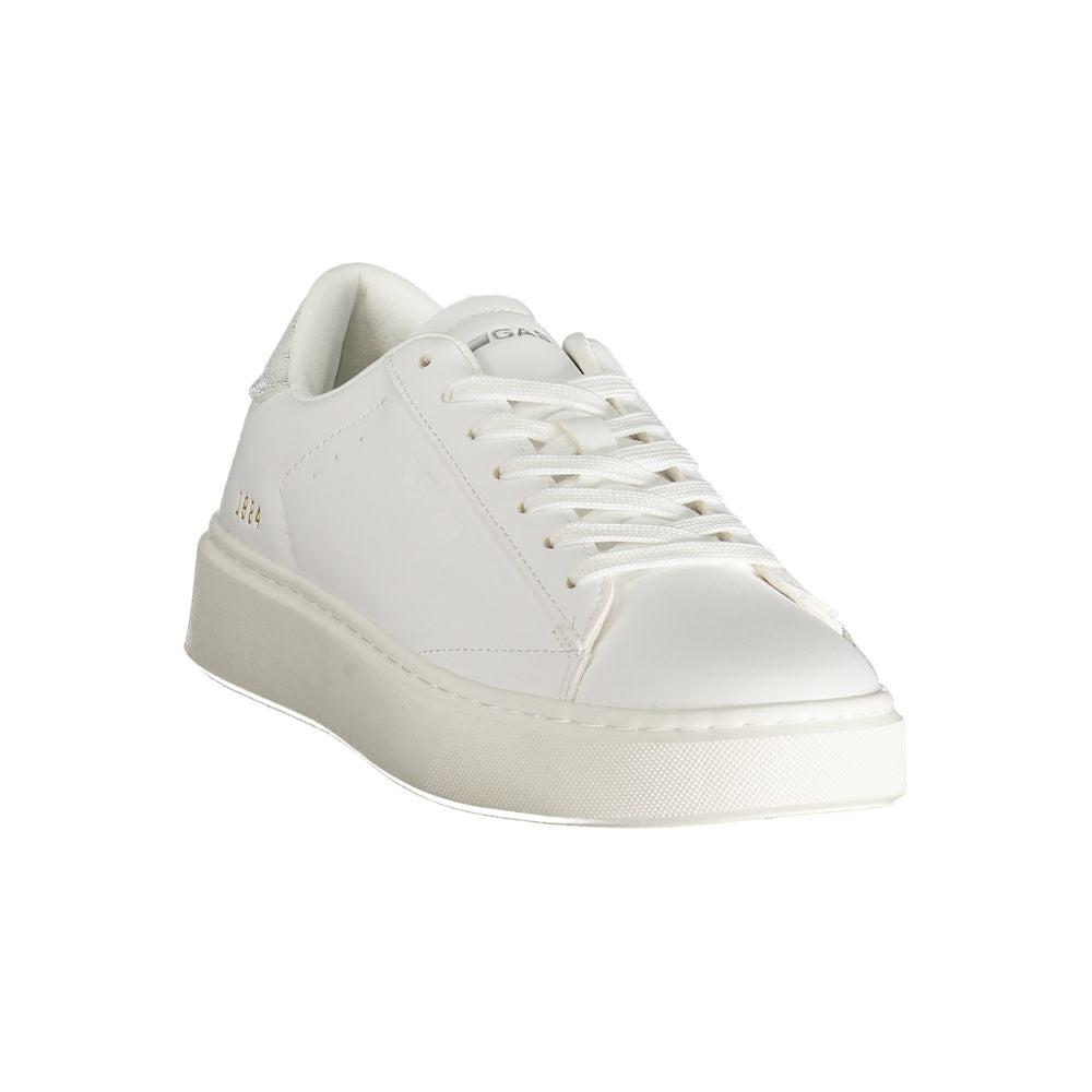 Gas White Polyester Women Sneakers