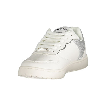 Gas White Polyester Women Sneakers