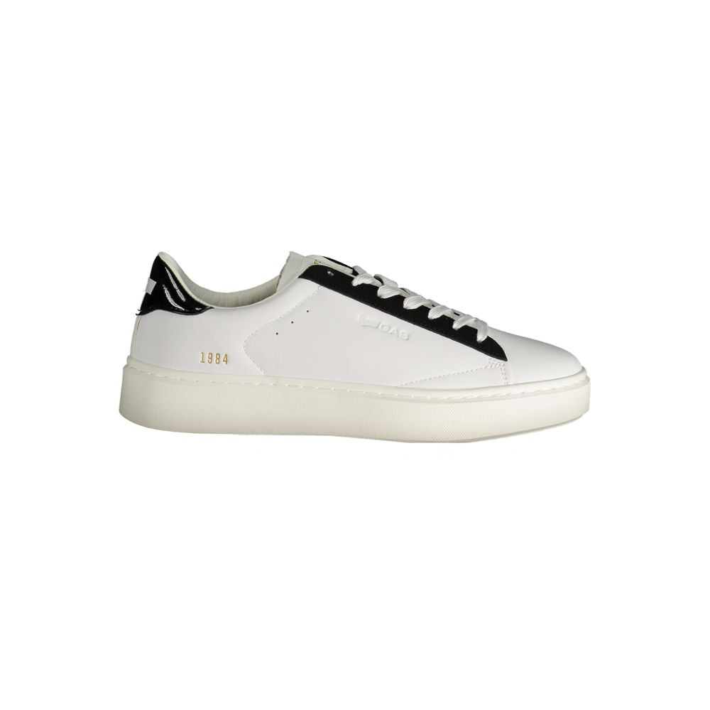 Gas White Polyester Women Sneakers