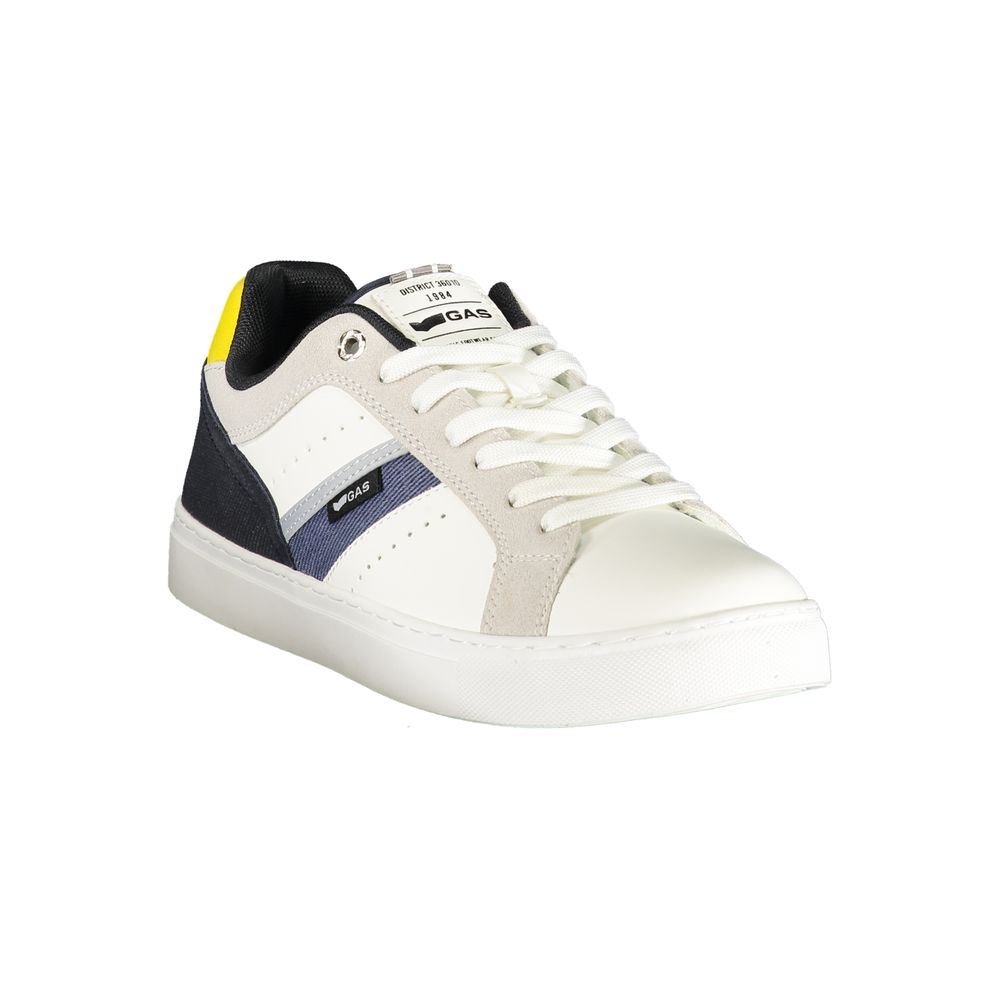 Gas White Polyurethane Men's Sneakers